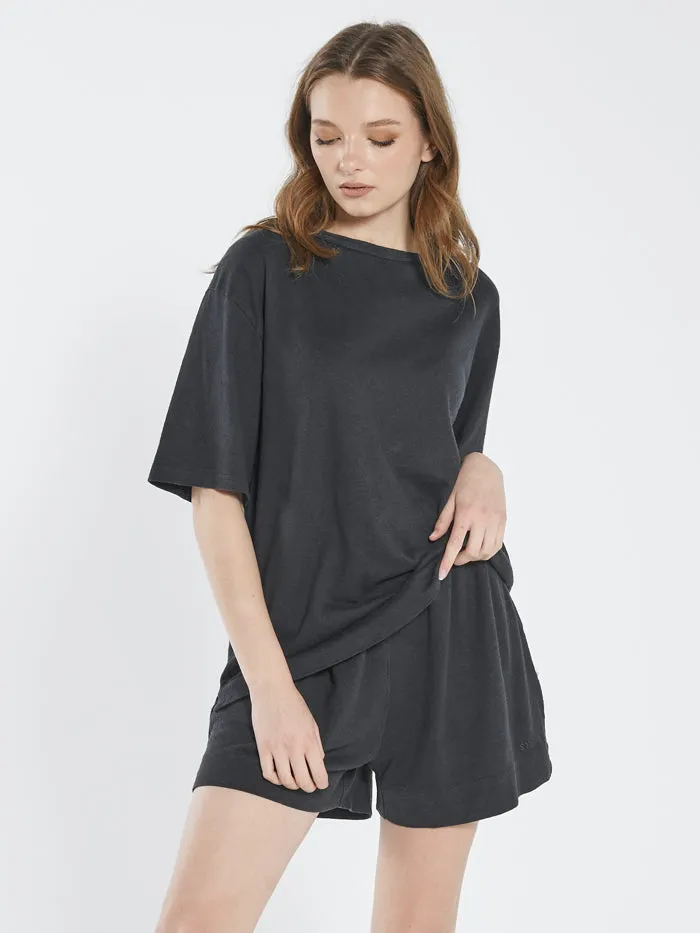 Hemp Heavyweight Box Tee - Black