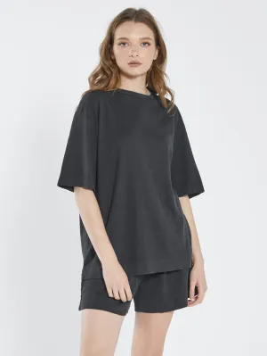Hemp Heavyweight Box Tee - Black