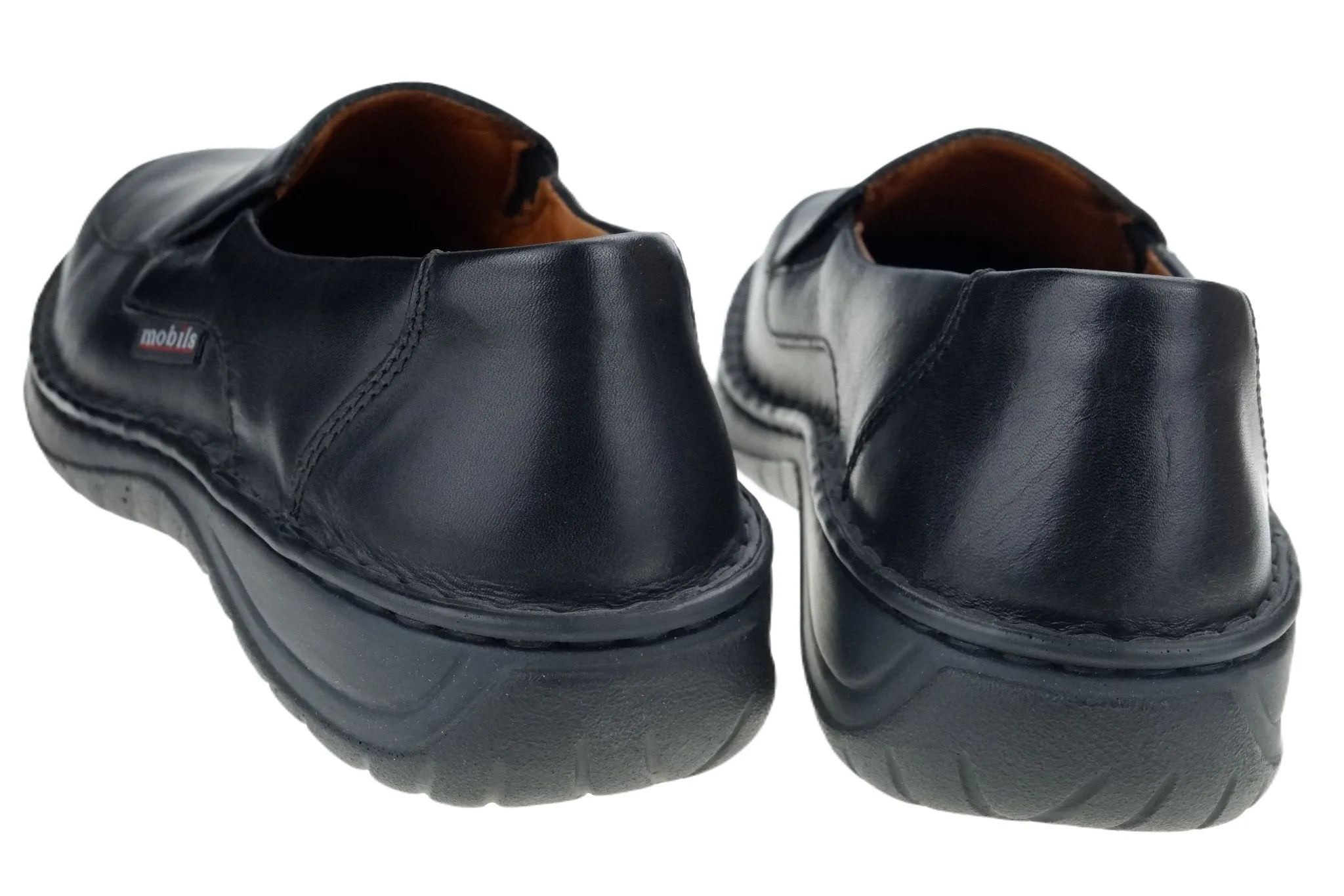 'Jabal' men's ergonomic wide fit (H) loafer - Black