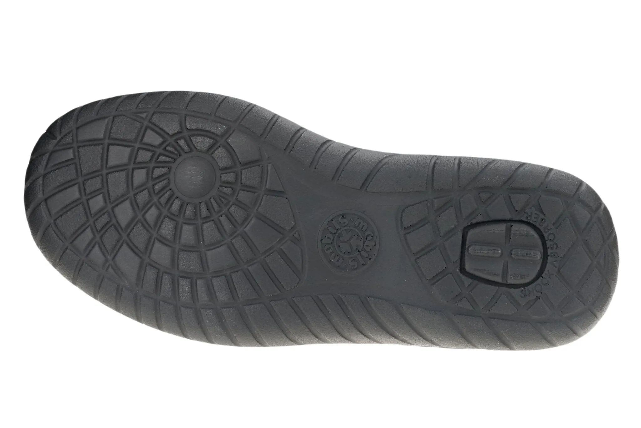 'Jabal' men's ergonomic wide fit (H) loafer - Black