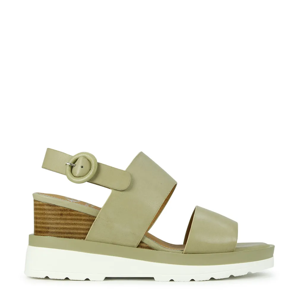 Jade Leather Sling Back Sandals