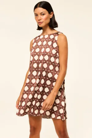 Jonah Dress Chocolate Rattan by Misa