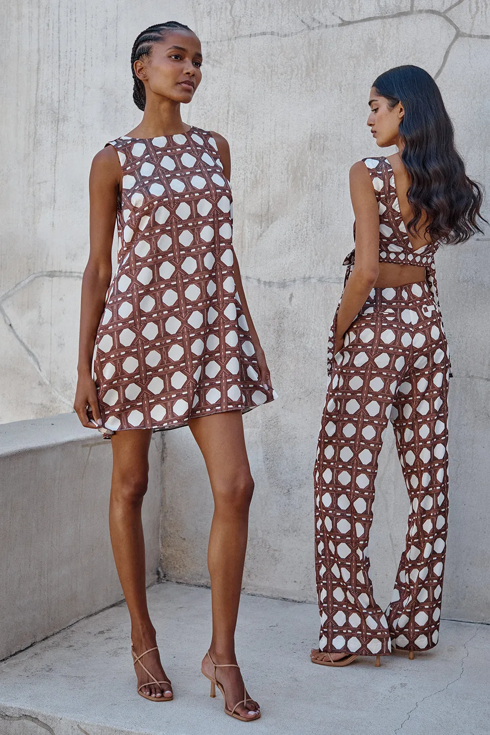 Jonah Dress Chocolate Rattan by Misa
