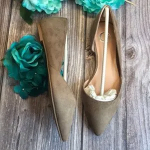 JOURNEE Ester Taupe Faux Suede Flats 6.5M