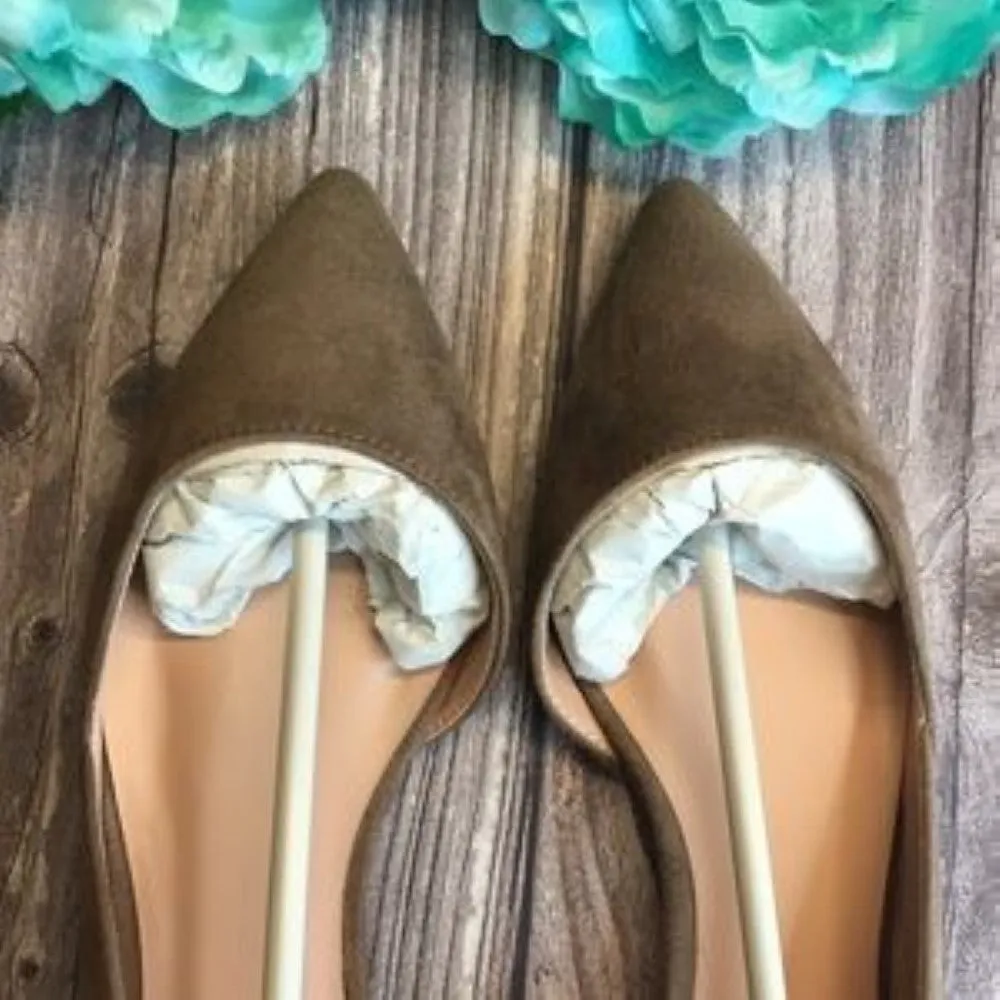 JOURNEE Ester Taupe Faux Suede Flats 6.5M
