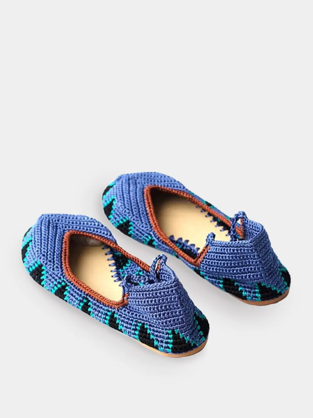 Lace Up Ballet Flat - Plum Blue