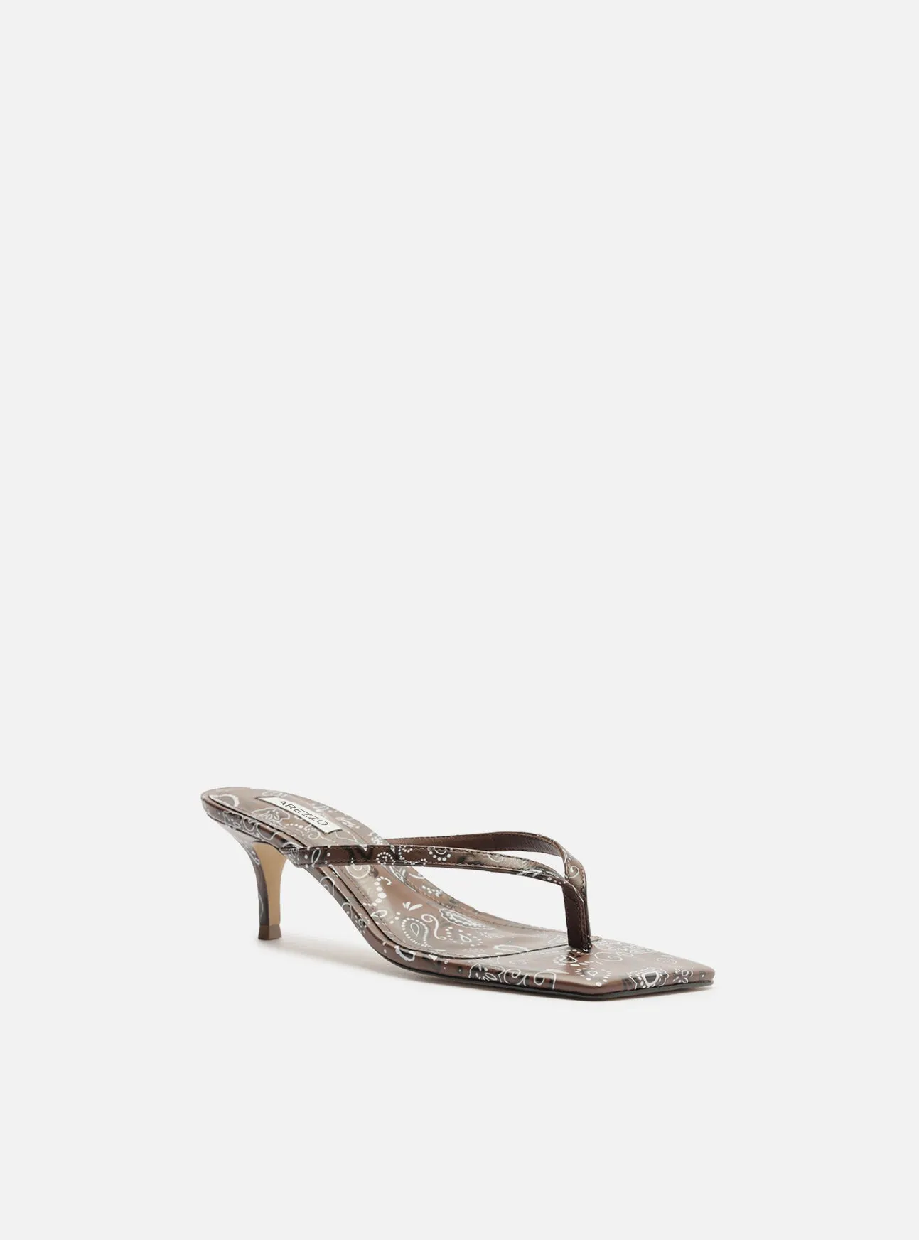 Lidia Mid Stiletto Paisley Sandal