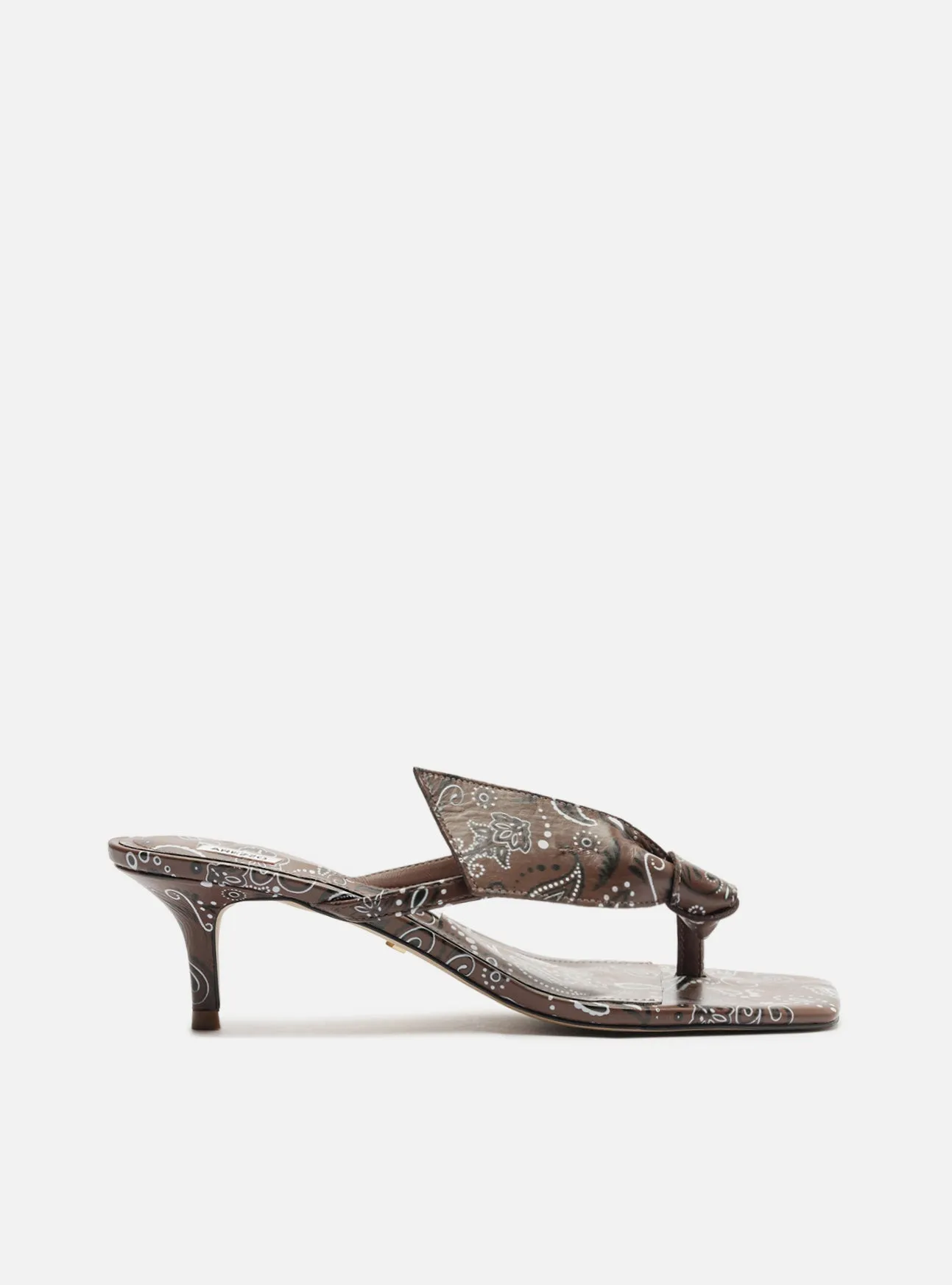 Lidia Mid Stiletto Paisley Sandal