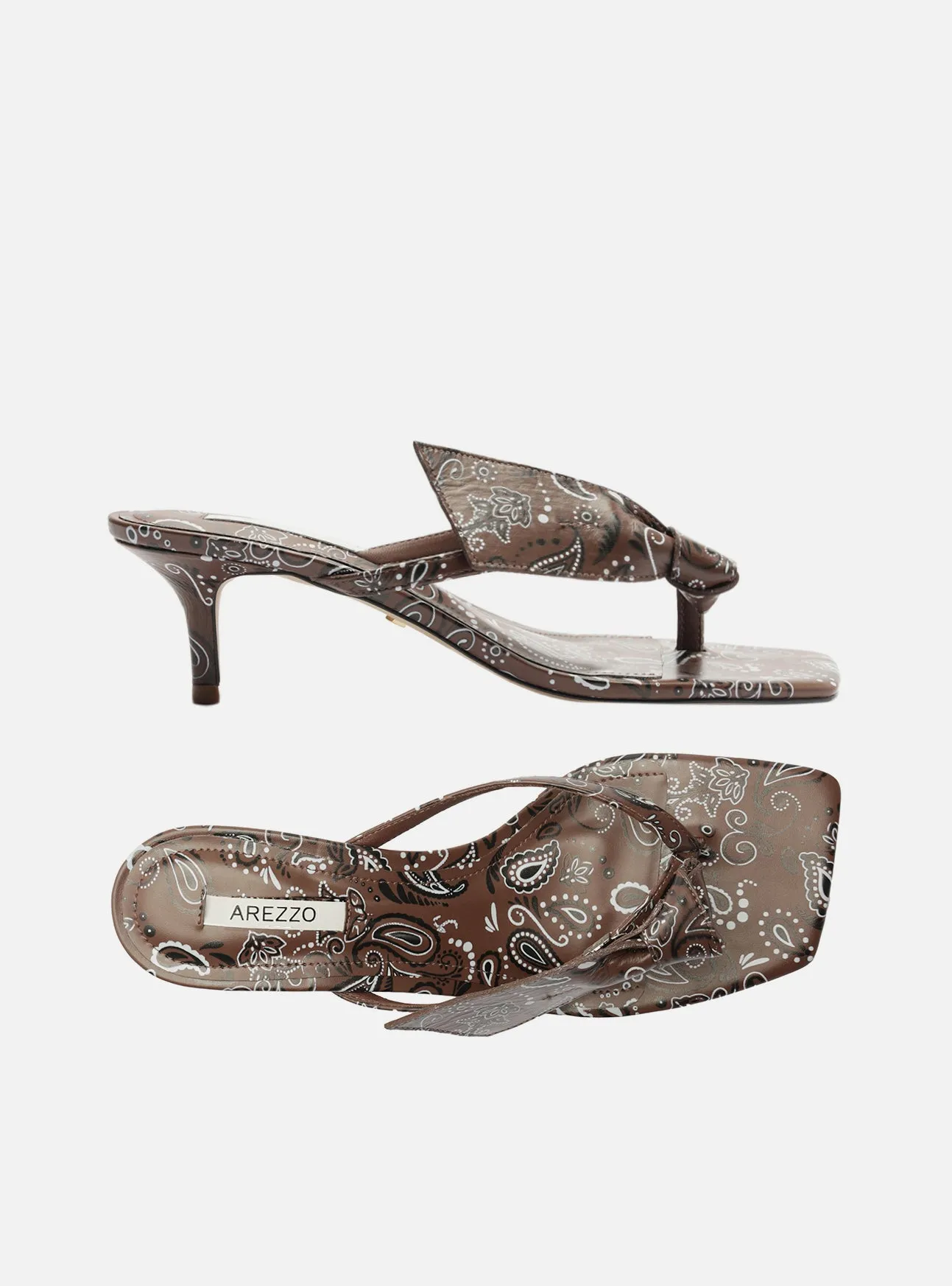 Lidia Mid Stiletto Paisley Sandal