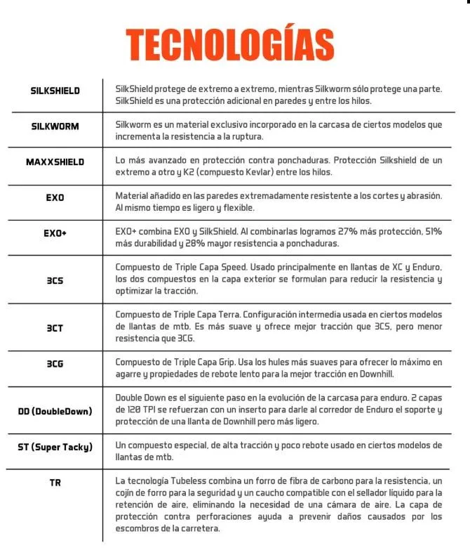 Llanta MAXXIS REKON 29X2.6 Tecnologías: EXO/TR/SKINWALL