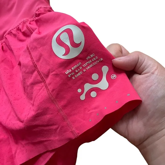 Lululemon Pink Nulux Road to Trail High-Rise Shorts Size 4