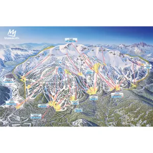 MAMMOTH TRAIL MAP POSTER