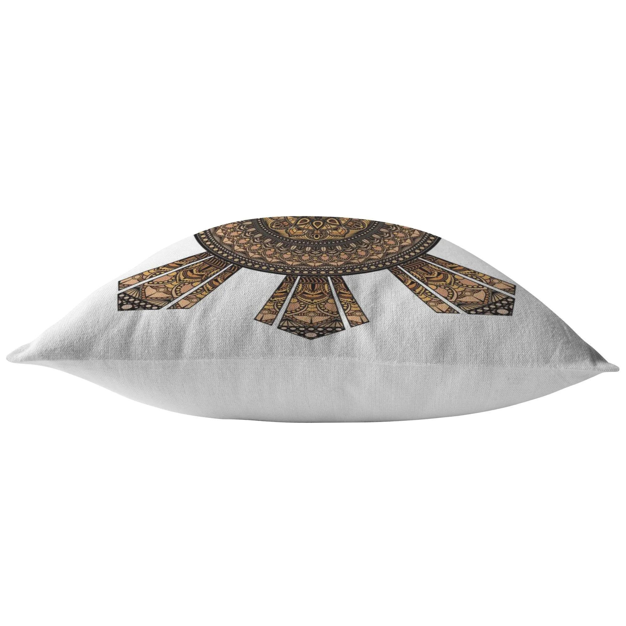 Mandala Filipino Sun Broadcloth Pillow