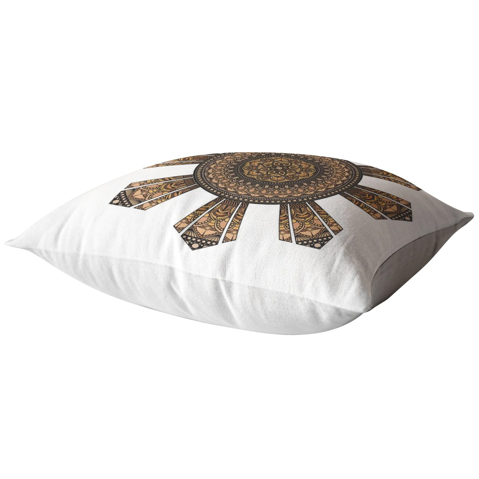 Mandala Filipino Sun Broadcloth Pillow