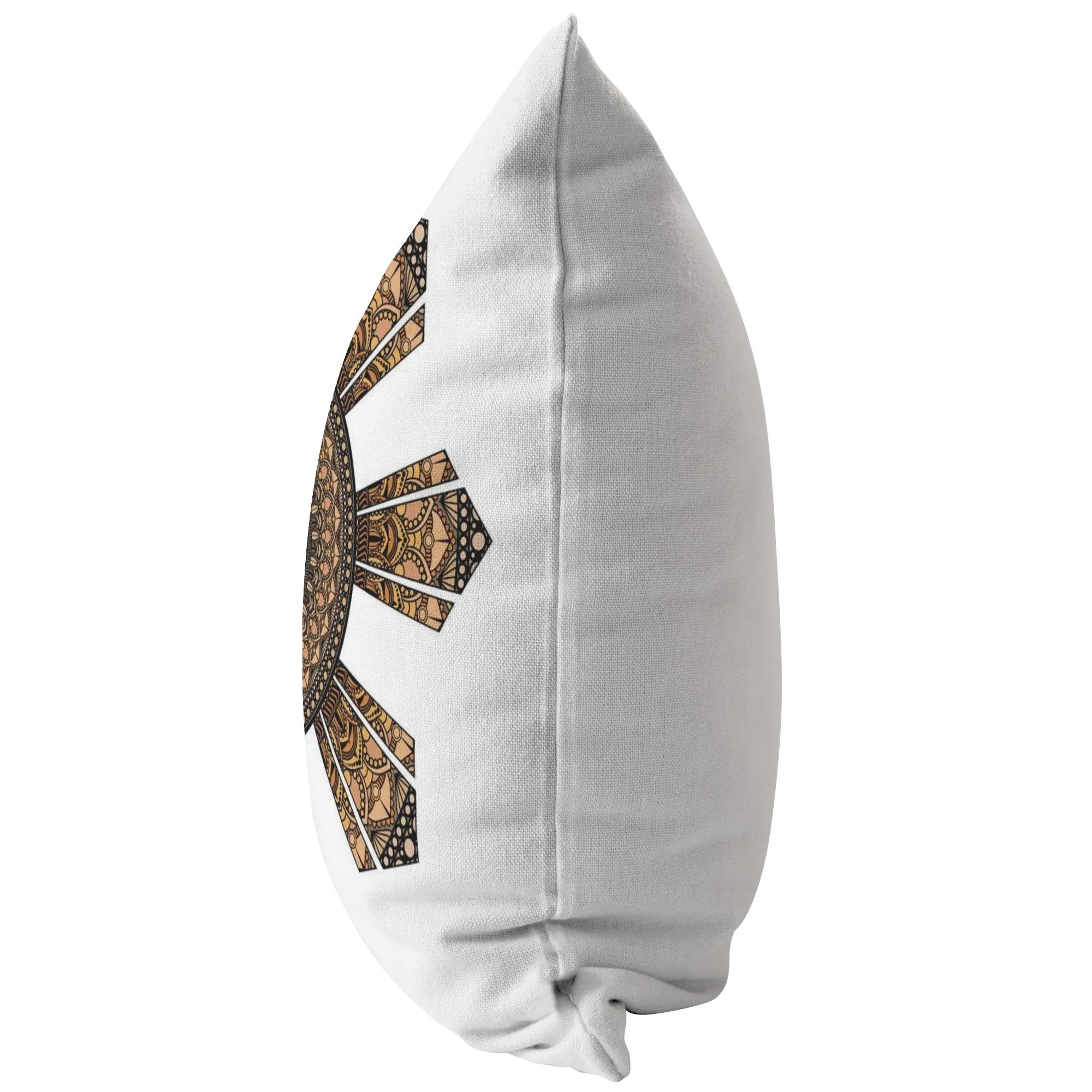 Mandala Filipino Sun Broadcloth Pillow
