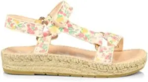 Manebi LoveShackFancy x Women's Espadrille Hiking Sandals, Fruity Punch, 36