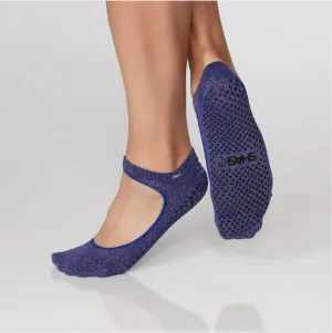 MARY JANE REGULAR TOE METALLIC - INDIGO W/ GOLD