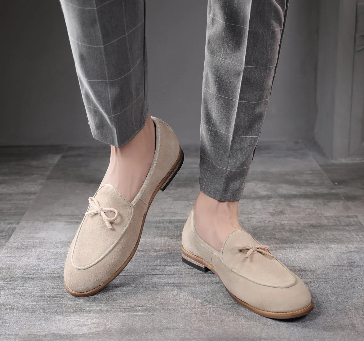 Men's Casual Bow Loafers Flats