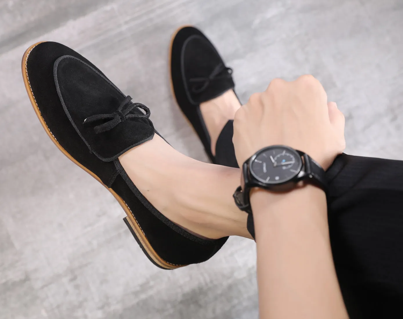 Men's Casual Bow Loafers Flats
