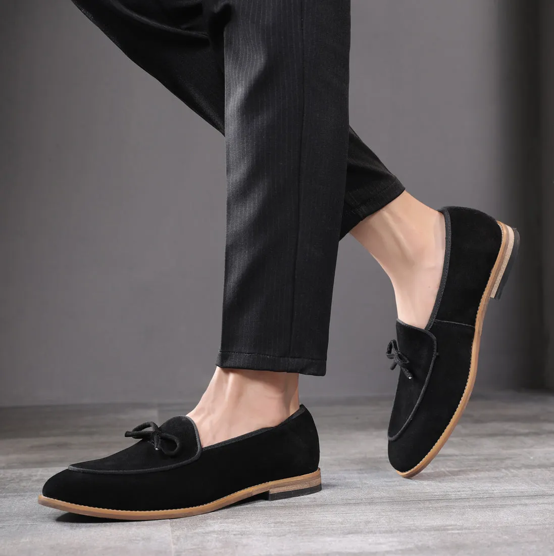 Men's Casual Bow Loafers Flats