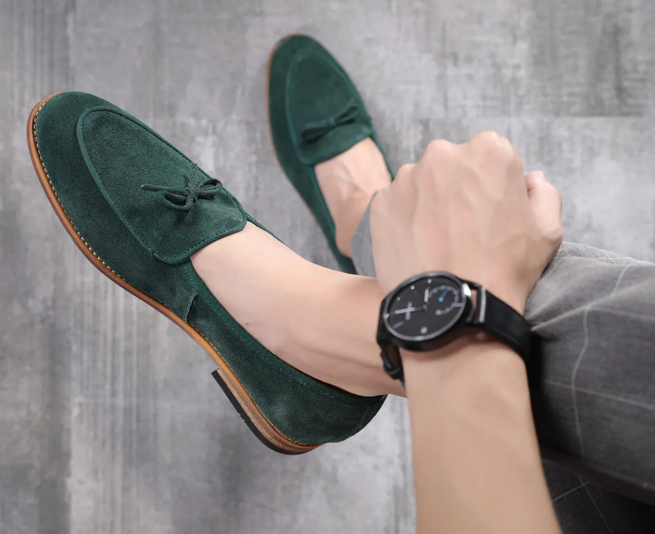 Men's Casual Bow Loafers Flats