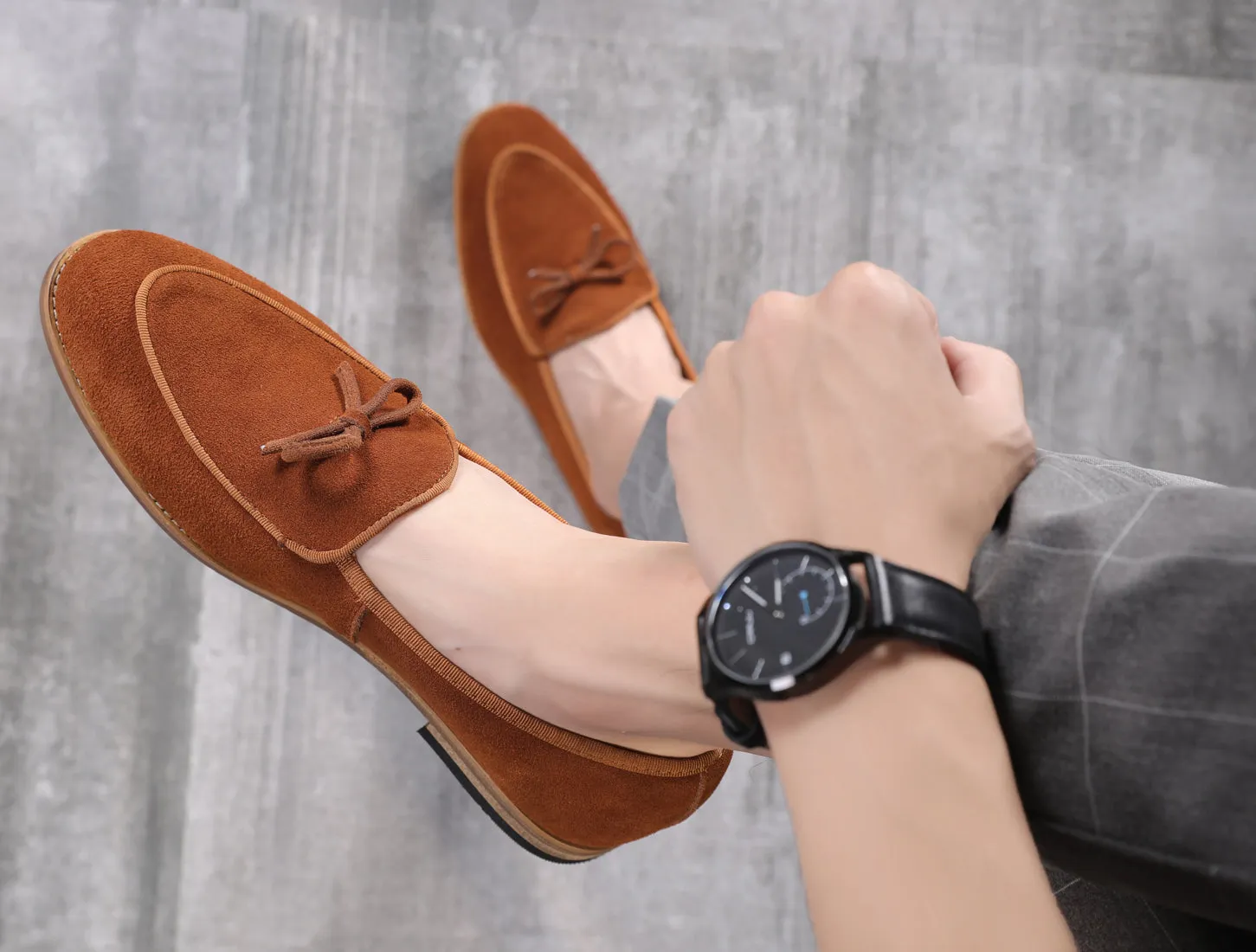 Men's Casual Bow Loafers Flats