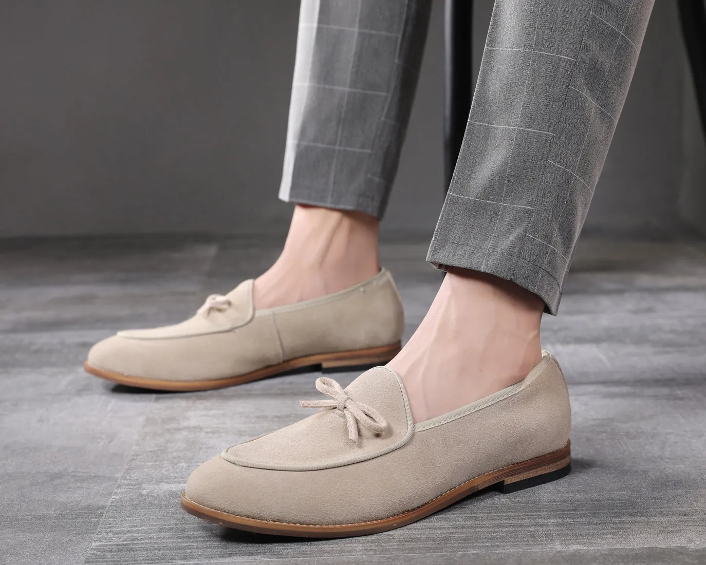 Men's Casual Bow Loafers Flats