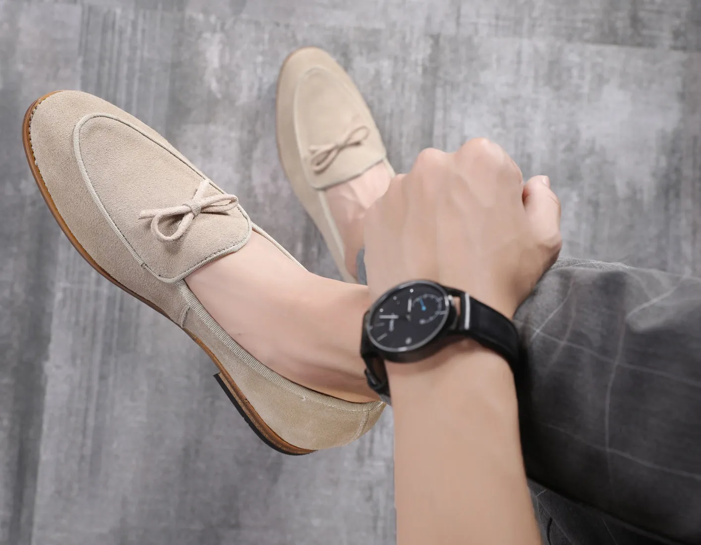 Men's Casual Bow Loafers Flats