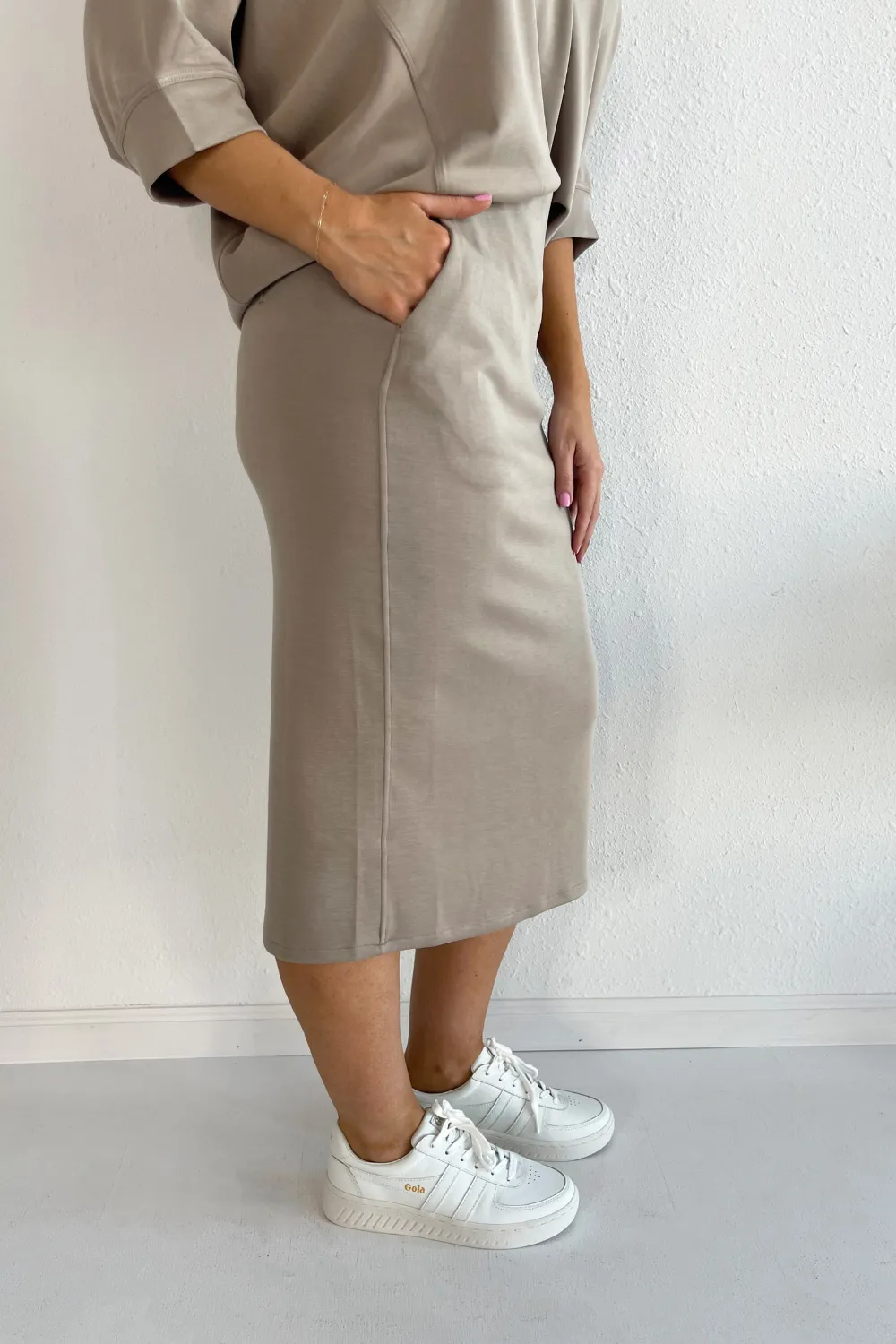 Midi Length Skirt