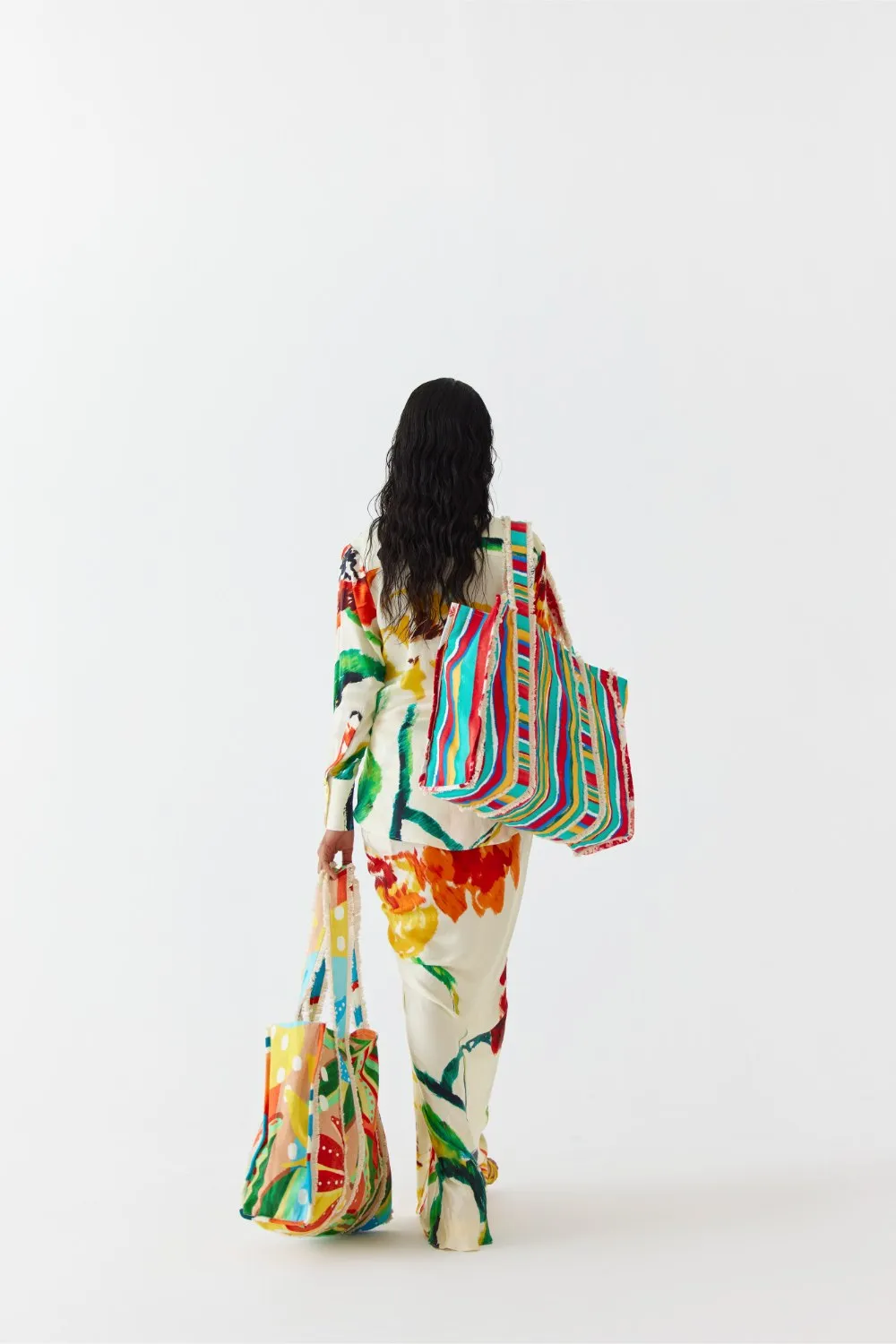 MONET KNOT SHIRT & DRAPED SKIRT