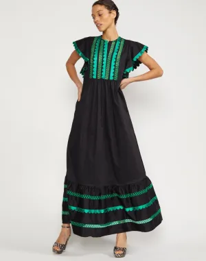Nairobi Scallop Embroidered Kaftan
