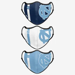 North Carolina Tar Heels Sport 3 Pack Face Cover
