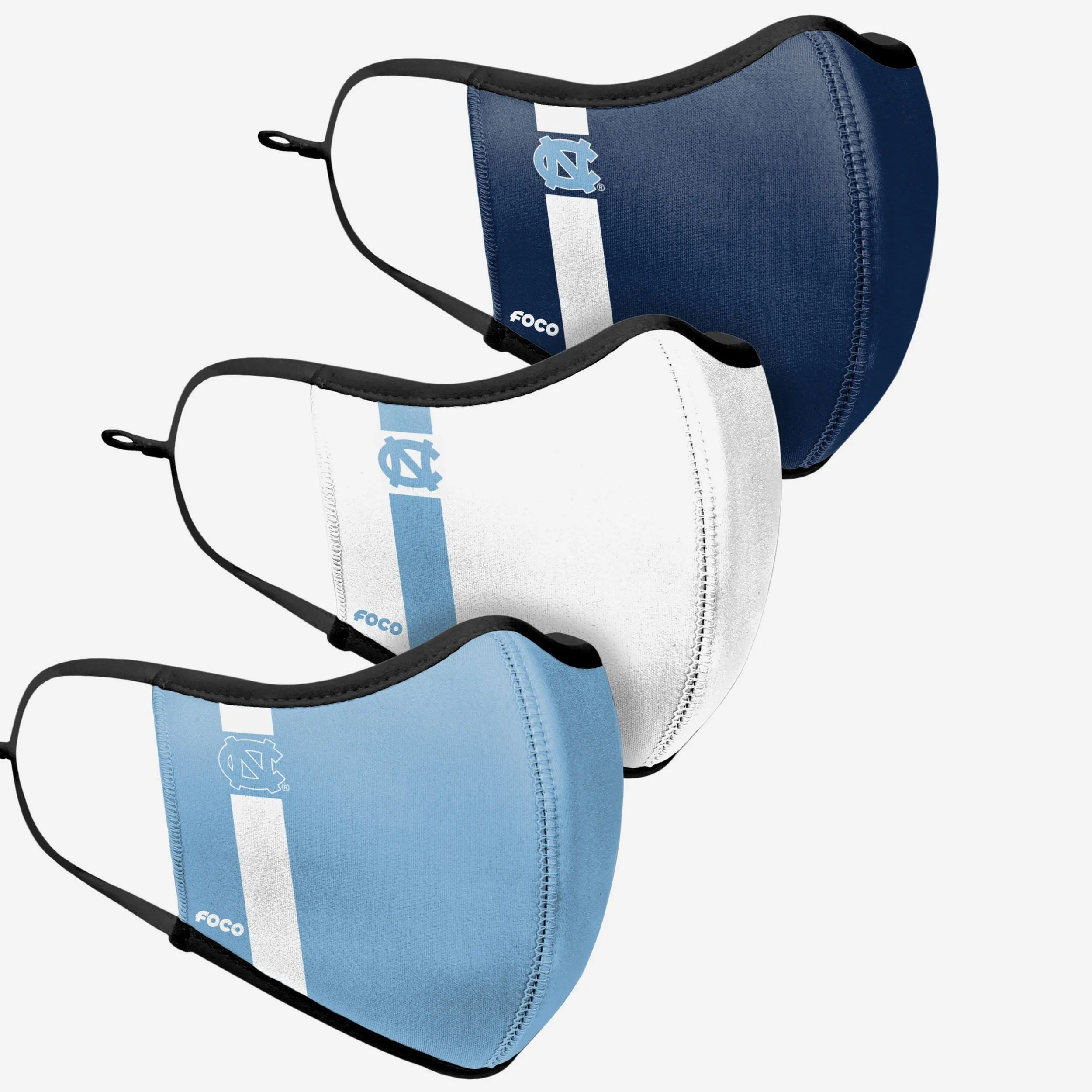 North Carolina Tar Heels Sport 3 Pack Face Cover