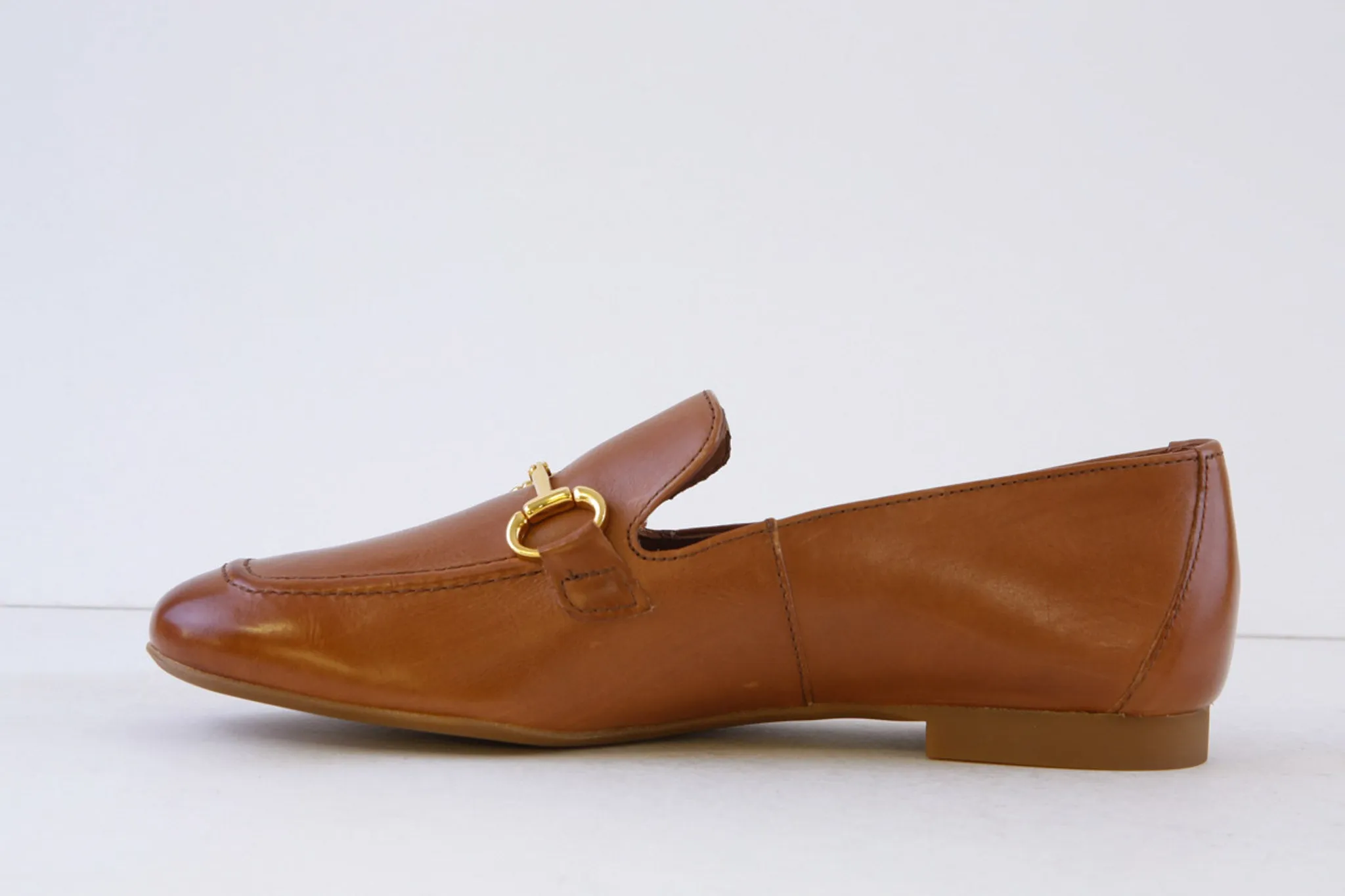PAUL GREEN - 2596-23X FLAT LOAFER - TAN LEATHER