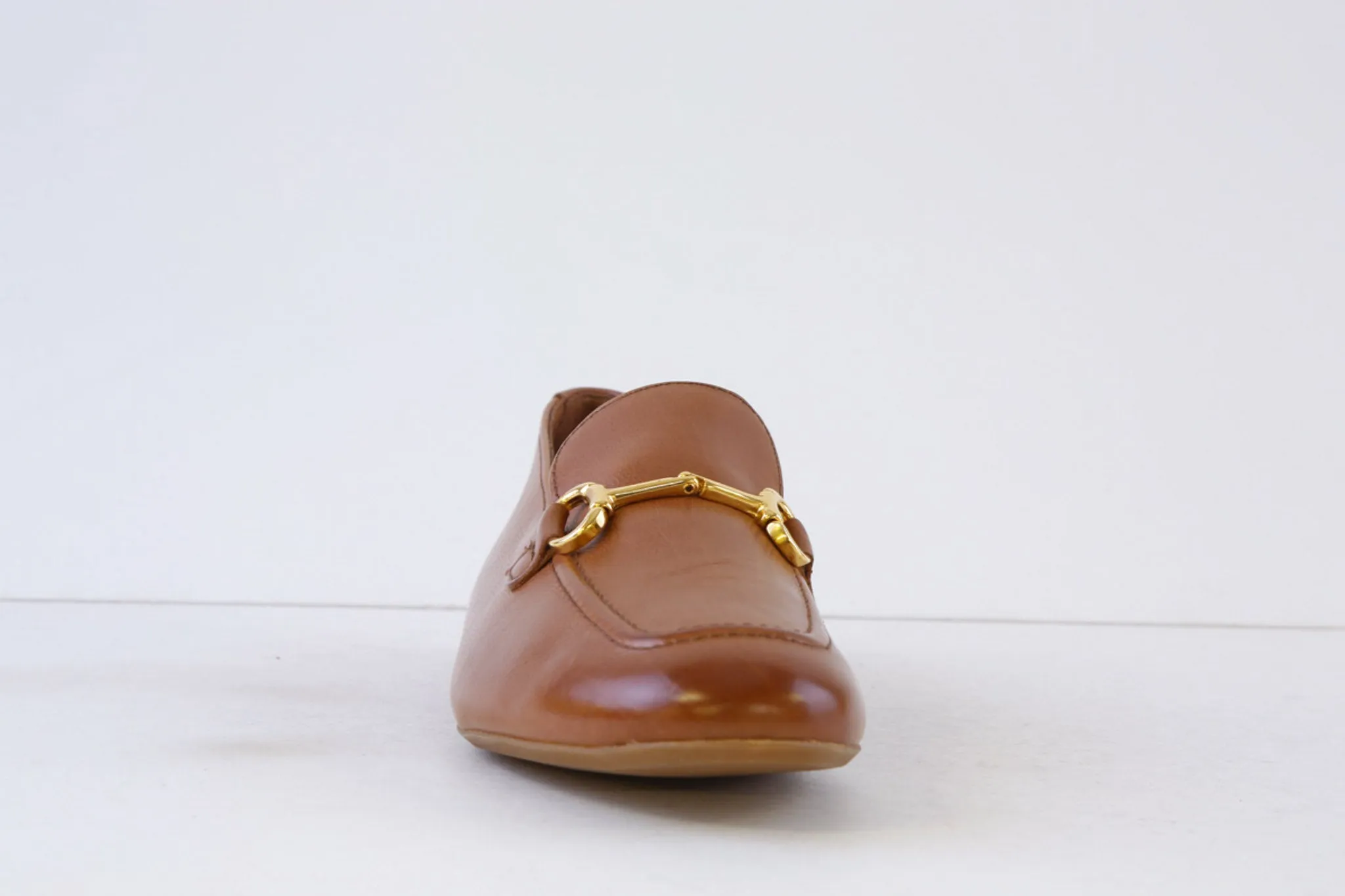 PAUL GREEN - 2596-23X FLAT LOAFER - TAN LEATHER