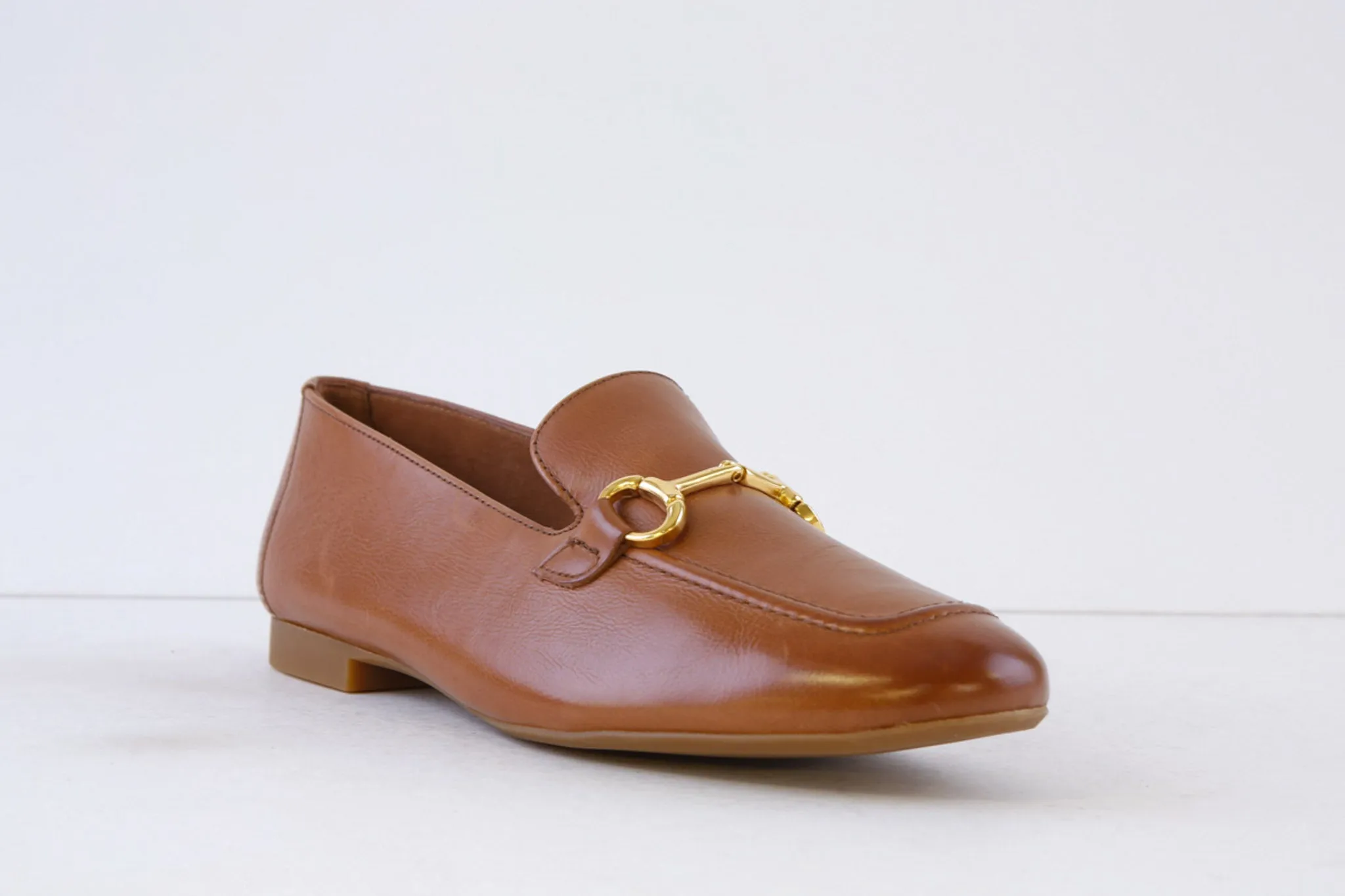 PAUL GREEN - 2596-23X FLAT LOAFER - TAN LEATHER