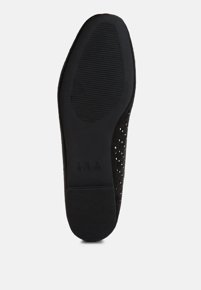 Perforated Ballerinas By Ruw