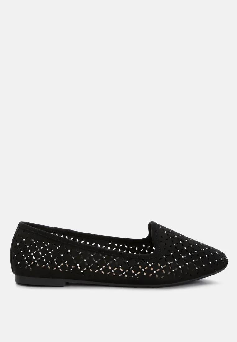 Perforated Ballerinas By Ruw