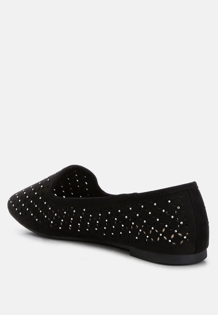 Perforated Ballerinas By Ruw