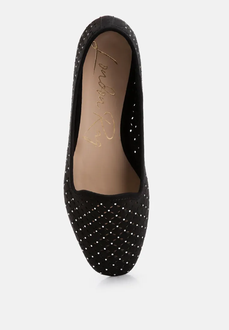 Perforated Ballerinas By Ruw