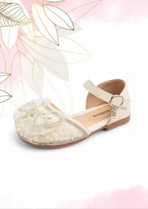 Princess Bow Beaded Flats