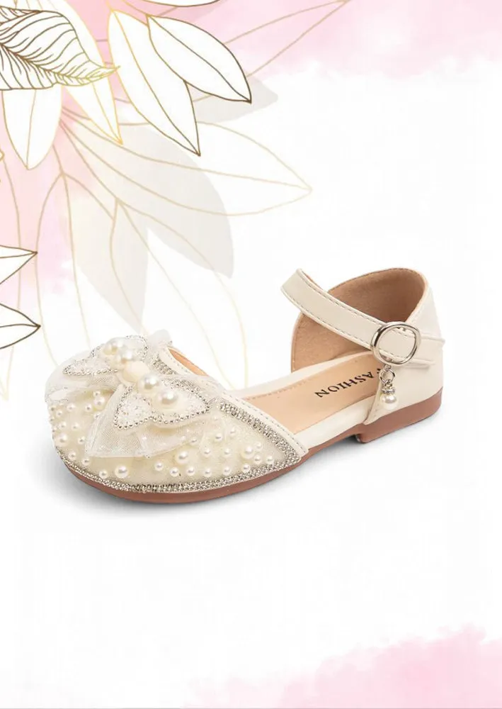 Princess Bow Beaded Flats