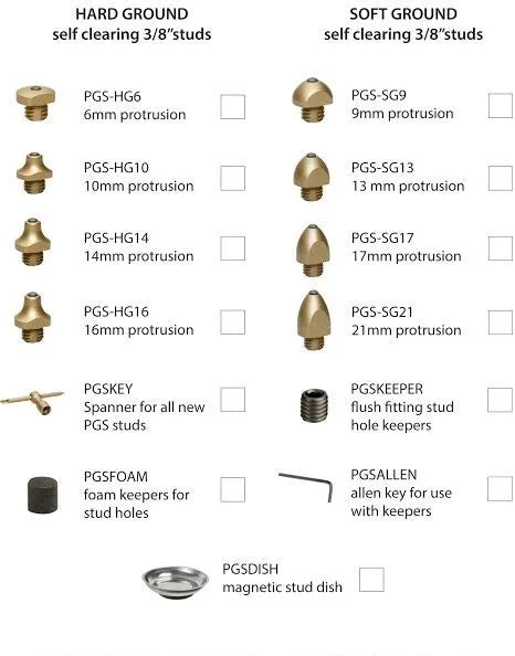 Pro Grip Studs PGSALLEN Allen / Hex Key