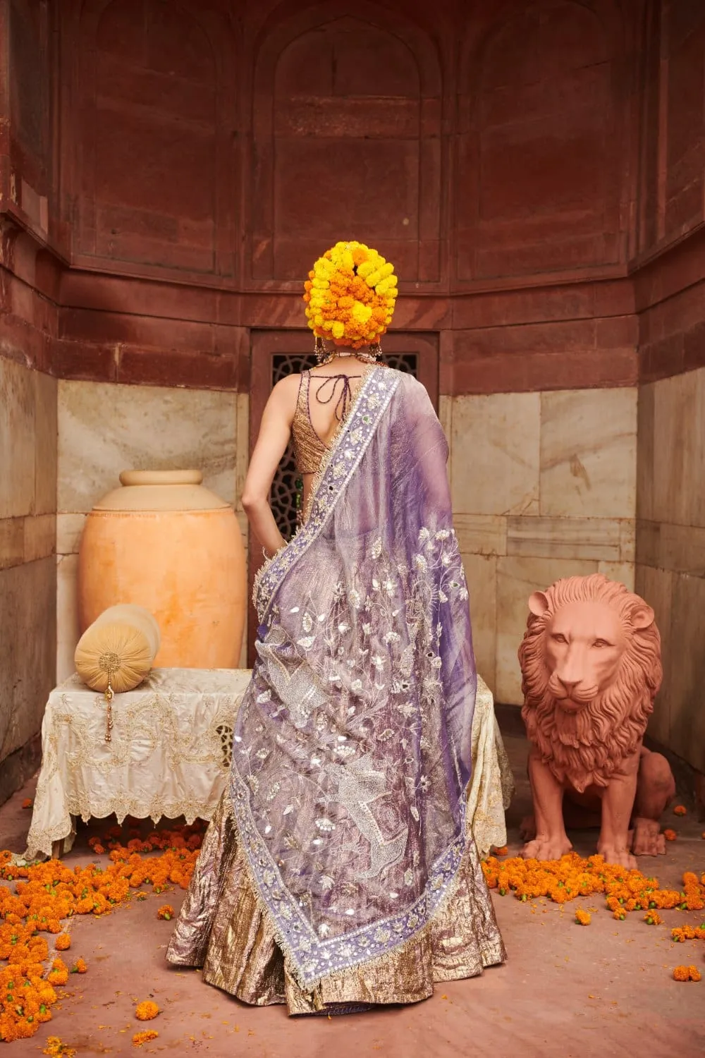 Purple Lampi Gota Lehenga Set