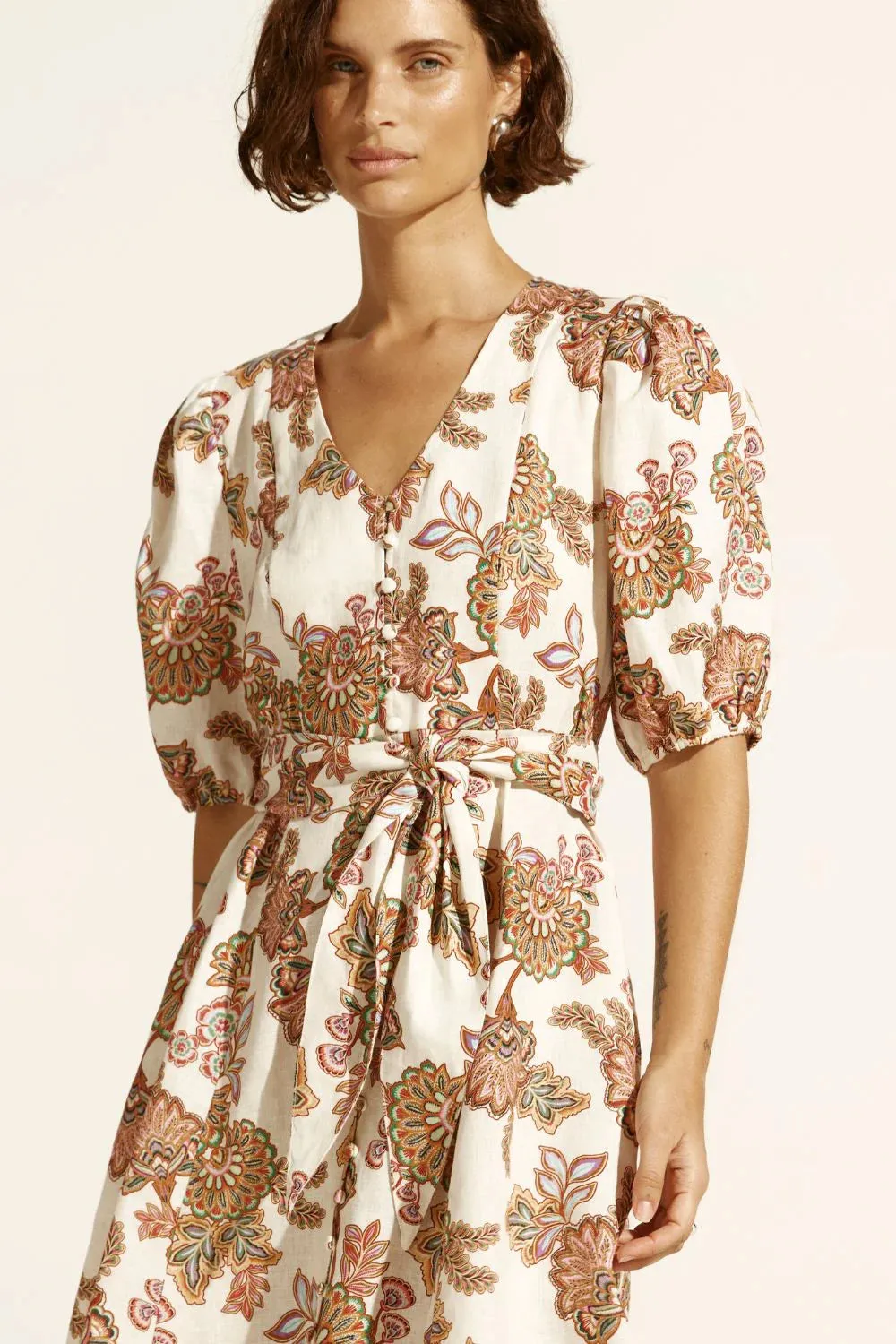 Quota Dress - K'gari Palm Cream