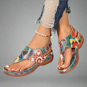 Regine | Handmade Wedge Sandals Made from Premium Material