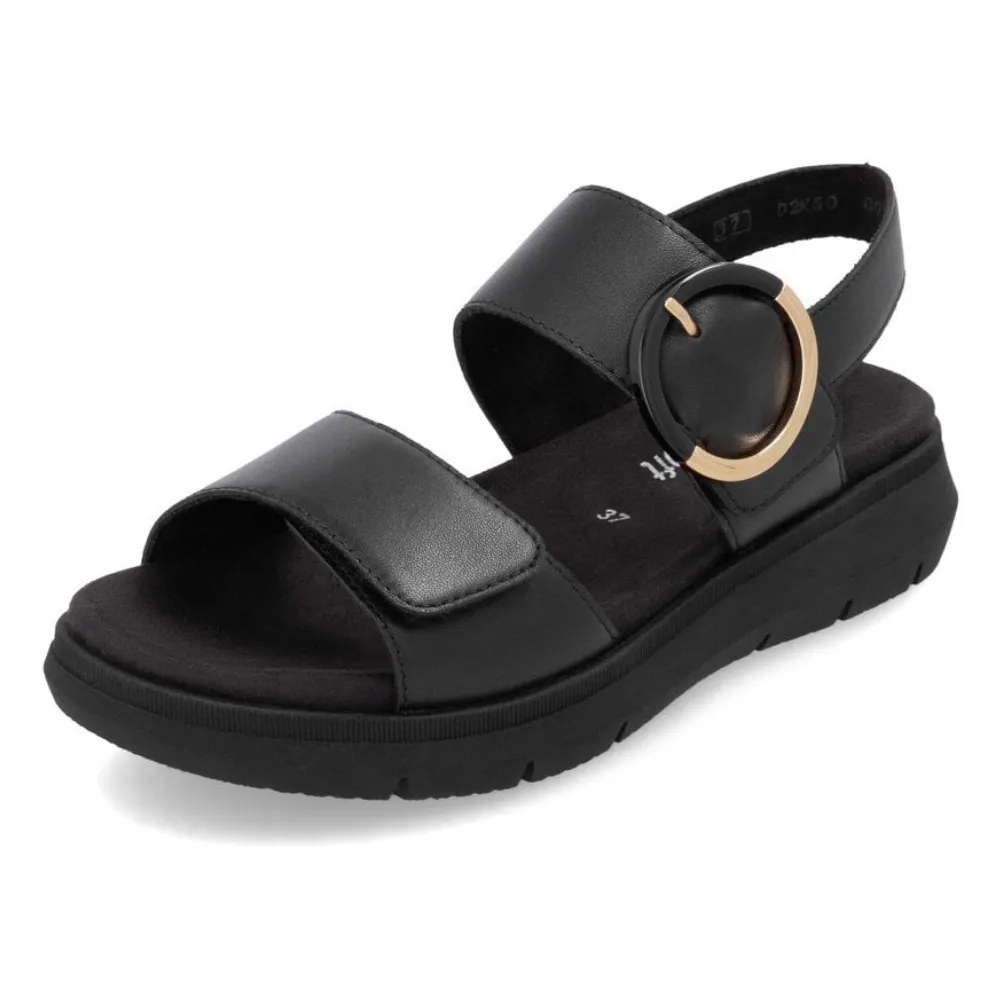 Remonte Jocelyn D2K50 Black Leather Sandal (Women's)