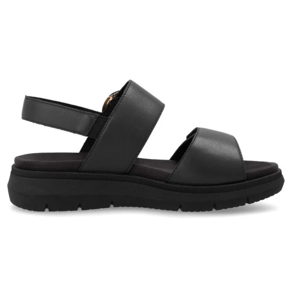 Remonte Jocelyn D2K50 Black Leather Sandal (Women's)