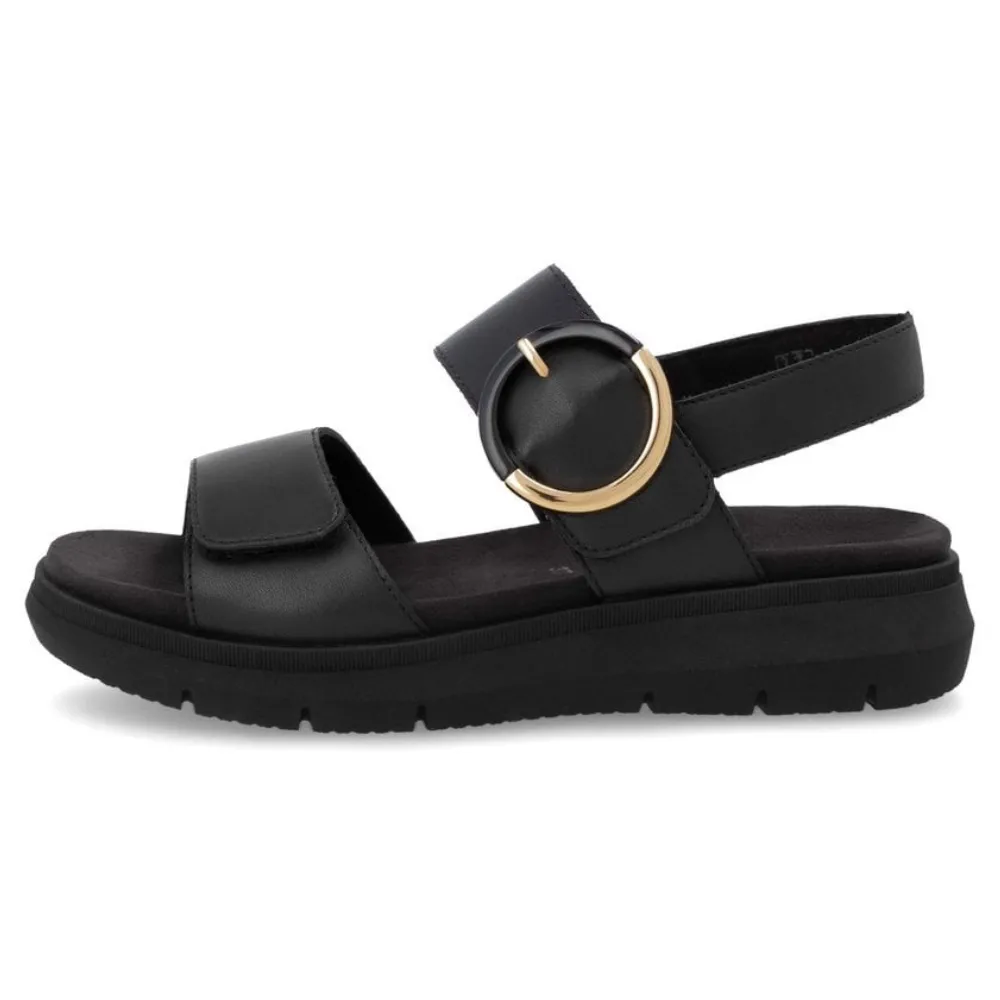 Remonte Jocelyn D2K50 Black Leather Sandal (Women's)