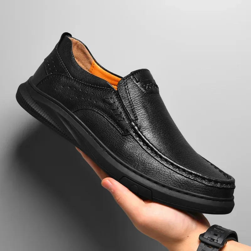 Richard Leather Slip-On Loafers